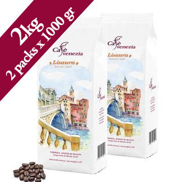 Cafè Venezia Lisaura Coffee Beans - Two 1 kg bags