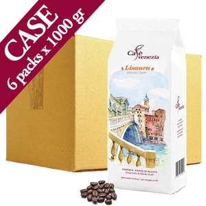 Cafè Venezia Lisaura Coffee Beans - Case of Six 1 kg Bags
