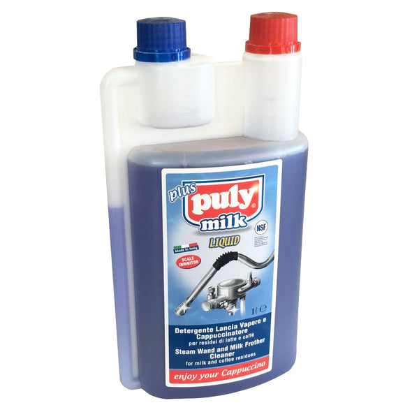 Puly Milk Liquid Steam Wand and Milk Frother Cleaner & Descaler - 1 Litre