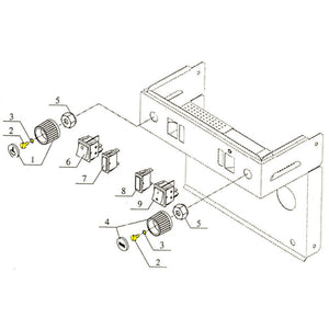 Pasquini Livia90 Steam/Hot Water Knob Screw & Washer